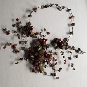 Unakite jasper necklace